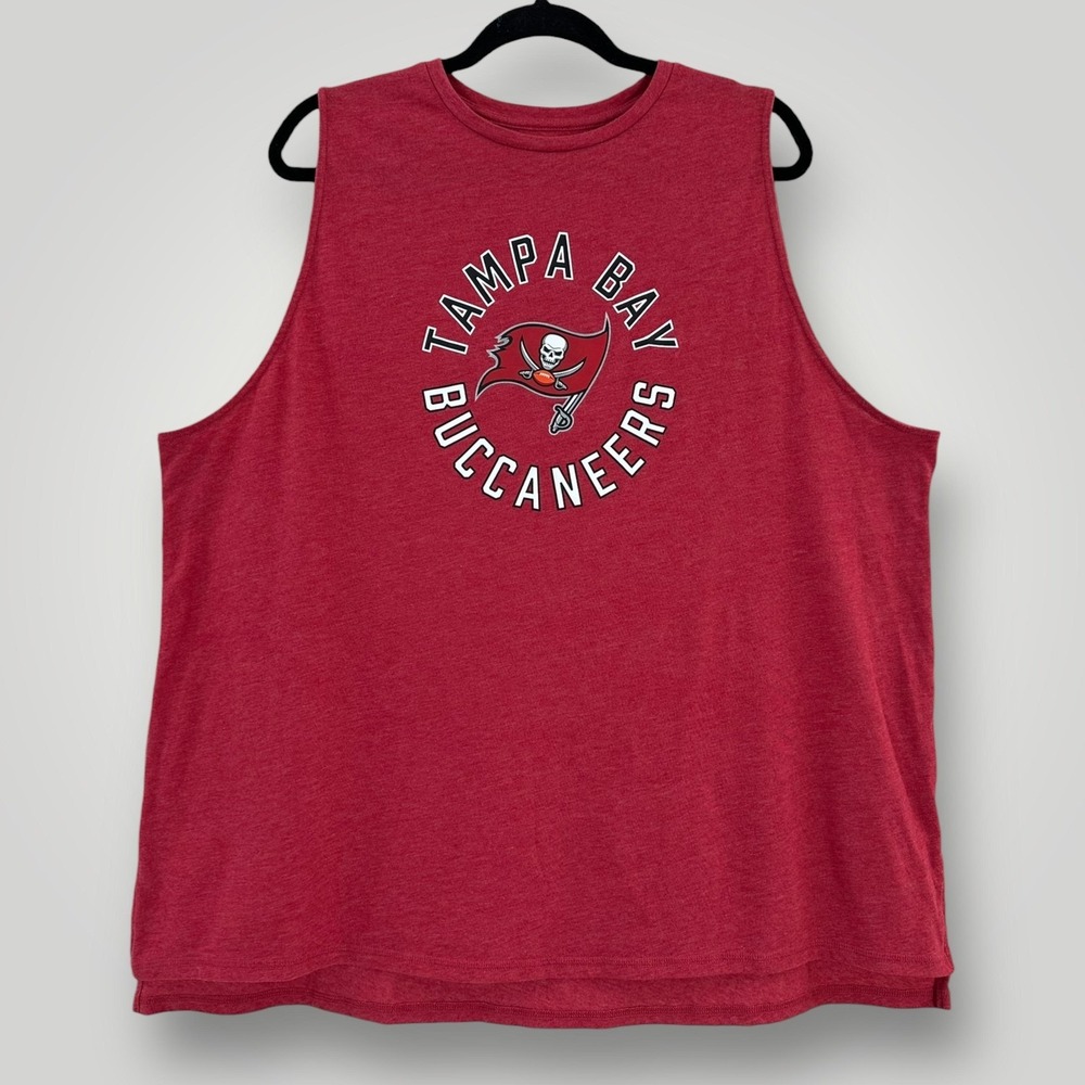 Tampa Bay Buccaneers Tank Top Womens 3XL Red NFL Football Fanatics Sleeveless